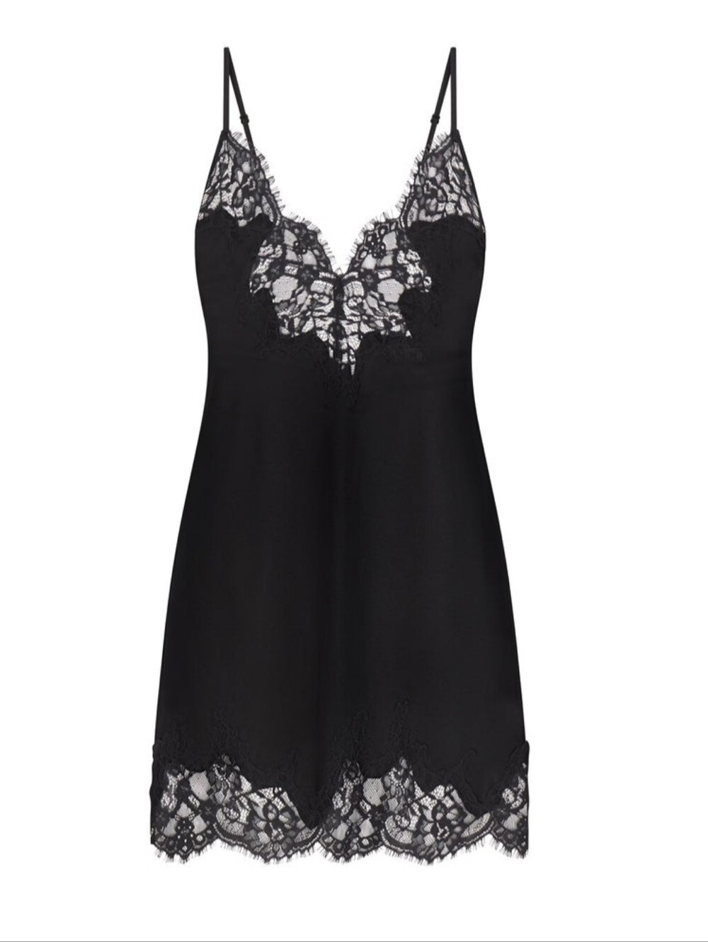 #107 SKIMS Lace Mini Slip Dress M